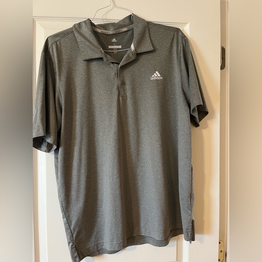 Adidas Men's Charcoal Polo Shirt